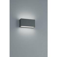 Fasadbelysning led svart Trio Lighting Trent LED Vägglampa Aluminium 10 W Väggarmatur