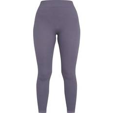 Polyamide Tights PrettyLittleThing Structured Contour Ribbed Leggings - Charcoal Grey