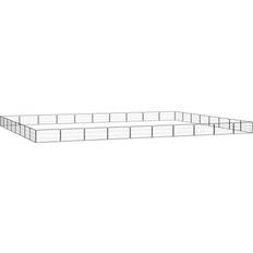vidaXL 36-Panels Hundegård 100x50 cm Pulverlakeret Stål Sort