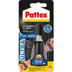 Schwarz Klebstoffe Pattex Sekundenkleber Ultra Gel Matic lösungsmittelfrei 3g