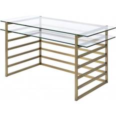 Gold Writing Desks Homeroots 347509 X 56" X Writing Desk