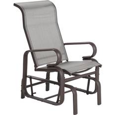 Marrón Sillones Mecedora de Exterior Beliani Silla De Jardín Borgio - 78 cm