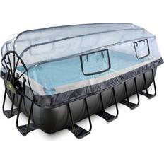 Exit black leather pool Exit Toys Black Leather Pool Schwarz 400x200x100 cm Sandfilterp. Abdeckung, Wärmep