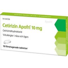 Cetirizin apofri Cetirizine Apofri 10mg 10 st