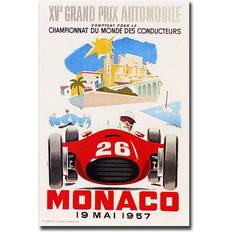 Trademark Fine Art 'Monaco 1957 II' Vintage Advertisement on Framed Art