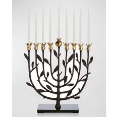 Metal Candle Holders Michael Aram Pomegranate Kosher Menorah Portavelas