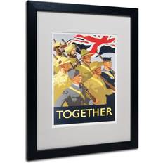 Gray Posters Trademark Fine Art 'Together Propaganda Framed Advertisements on Poster