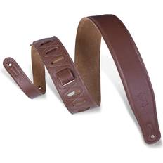 Levy's Leathers 2 1/2 Wide Brown Garment Leather Guitar Strap