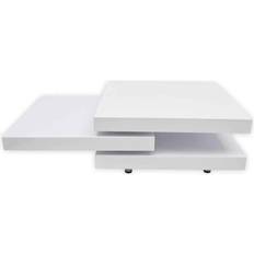 vidaXL 3 Tiers High Gloss Coffee Table 31.5x31.5"