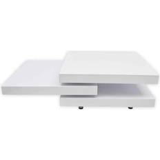 vidaXL 3 Tiers High Gloss Soffbord 80x80cm