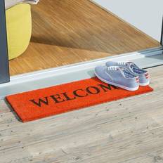 Arancione Tappeti d'ingresso Relaxdays Kokosmatte Welcome 25,0 Orange