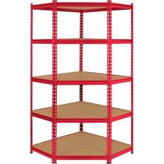 Red Shelving Systems Monster Racking Z Rax Corner Shelving System