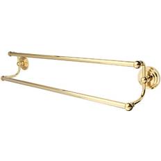 Yellow Towel Rails Kingston Brass Milano 24 Inch Dual Towel Bar Polished