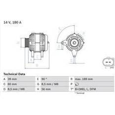 Generatorer på tilbud Bosch Generator 0 986 081 230