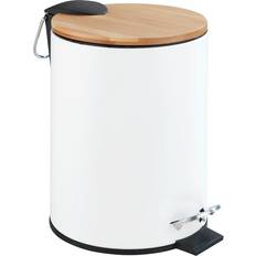 Bambú Cubos de pedal Wenko Tortona Cosmetics Pedal Bin 17 x 23.5 x 21 cm