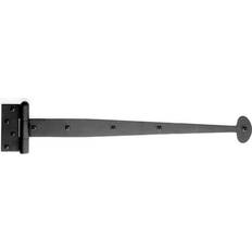 Acorn 15-5/8 L Black Iron Strap Hinge 1 pk