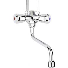 Thermoflow Spültischarmatur Armatur Qmix10 Niederdruck, 2-Griff Chrom