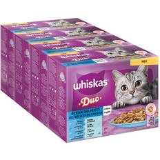 Whiskas Katter - Våtfoder Husdjur Whiskas Jumbopack Duo portionspåse 144 Ocean Delights