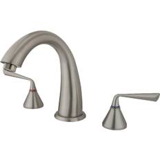 Kingston Brass Roman Tub Filler W/ZL HDL-Satin Nickel Finish Níquel, Plata, Gris