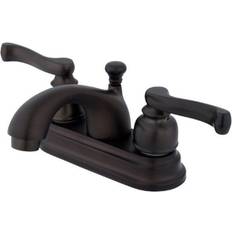 Kingston Brass KB5605FL 4 in Centerset Bathroom Faucet Brown