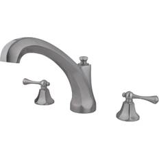 Grey Bath Taps & Shower Mixers Kingston Brass KS432.BL Vintage Deck Roman Tub Grå, Nikkel