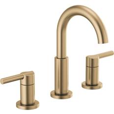 Taps Delta Nicoli Widespread Bathroom Faucet 3 Hole Gold Bronze