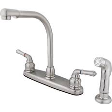 Taps Kingston Brass KB758SP Magellan Centerset Kitchen Faucet Brushed Nick Grey
