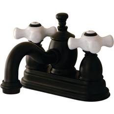 Taps Kingston Brass KS7105PX 4 in Centerset Bathroom Faucet Brown