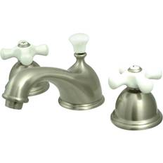 Kingston Brass KS3968PX 8 in Widespread Bathroom Faucet Brushed Nick Grey, Nickel