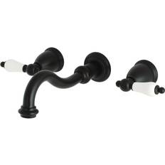 Black Tub & Shower Faucets Kingston Brass Restoration Collection KS3020PL Black