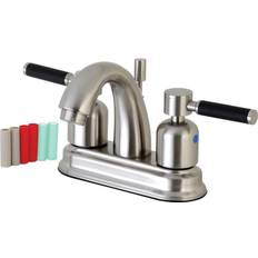Taps Kingston Brass FB5618DKL Kaiser 4-Inch Center Brushed Nickel