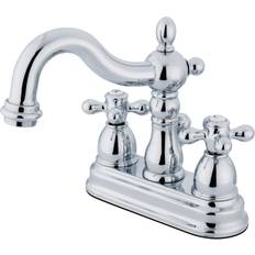 Taps Kingston Brass KS1601AX 4 in Centerset Bathroom Faucet Polished Chrome Nickel, Grey