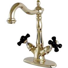 Kingston Brass KS1492PKX Duchess 2-Handle Vessel Sink Faucet Polished Polished Brass