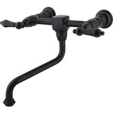 Kingston Brass KS1215AL Wall Mount Bathroom Faucet Brown