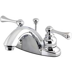 Kingston Brass GKB7641BL 4 in Centerset Bathroom Faucet Polished Polished Chrome
