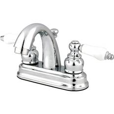 Kingston Brass GKB5611PL 4 in Centerset Bathroom Faucet Polished Polished Chrome