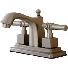 Kingston Brass KS8648QL 4 in Centerset Bathroom Faucet Brushed Nicke Brushed Nickel