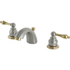 Taps Kingston Brass KB949AL Victorian Mini-Widespread Bathroom Faucet Nickel, Grey