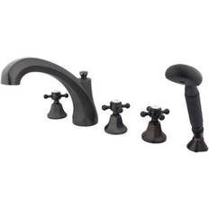 Kingston Brass KS43255BX Three Handle Roman Tub Brown, Bronze