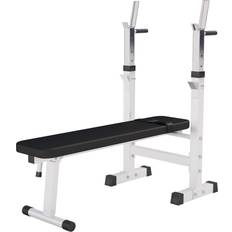 Einstellbarer Sitz Trainingsbänke Gorilla Sports Weight Bench With Shelf Dip Station Foldable