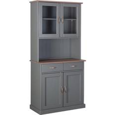 Marron Armoires Inter Link Vaisselier Luerna 5.1 Gris & Sepia Buffet