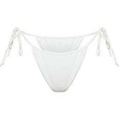 PrettyLittleThing Mix & Match Tie Side Bikini Bottom - White