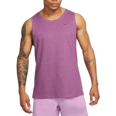 Purple - Running Tank Tops Nike Primary Men's Dri-FIT Versatile Tank Top - Rosewood/Heather/Rosewood