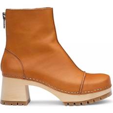 Cap Toe Boots Swedish Hasbeens Stitchy Boots - Nature