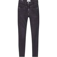 Calvin Klein High Rise Super Skinny Ankle Jeans - Denim Black