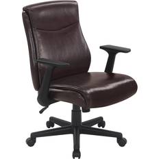 Faux leather office chair Office Star FL Series Faux Leather Executive Manager's Adjustable Office Chair