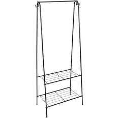 Furniture Organize It All Garment 2 Tier Shelving Clothes Rack