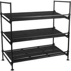 Multicolored Shoe Racks Organize It All 3 Tier Shoe Rack