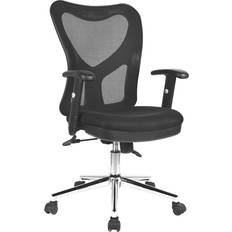 Techni Mobili Back Mesh Office Chair With Non Marking Caster Wheels, Adjustable Hight, Black Silla de oficina