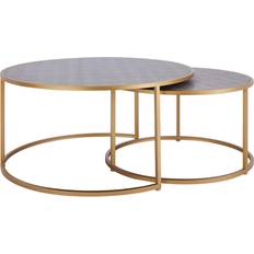 Blue Nesting Tables New Pacific Direct Anza Set 2 Nesting Table